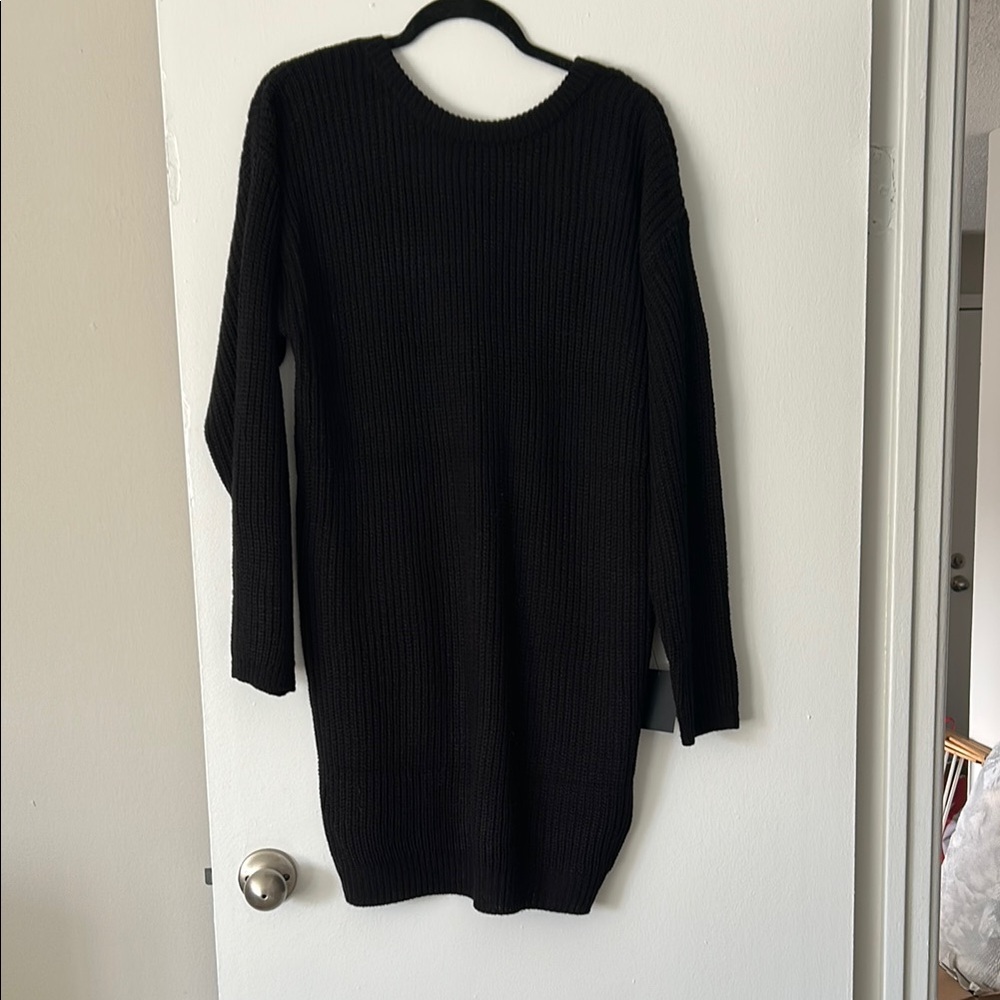 Lulu’s Black Sweater Dress